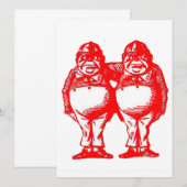 Carte Red Tweedle Dee & Tweedle Dum (Devant / Derrière)