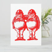Carte Red Tweedle Dee & Tweedle Dum (Debout devant)