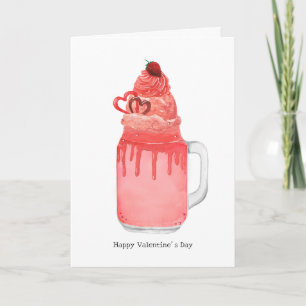 Carte Red Velvet Milkshake I Love You Punny Valentine