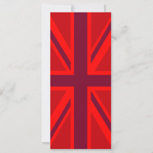 Carte Red Version British Union Jack Decor