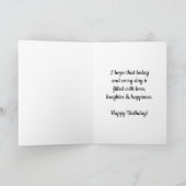 Carte Red Watercolor Heart 20th Birthday Card (Intérieur)