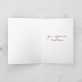 Carte Red Wine Glass custom greeting card (Intérieur)