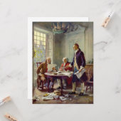 Carte Rédaction de la Déclaration d'indépendance des Éta (Devant/Arrière en situation)