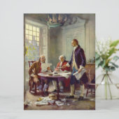 Carte Rédaction de la Déclaration d'indépendance (États- (Debout devant)