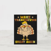 Carte Redonnez à Thanksgiving sa grandeur Trump Dindon 2 (Devant)