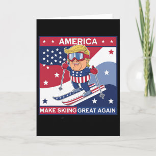 Carte Redonnez sa grandeur au ski Donald Trump sur le sk