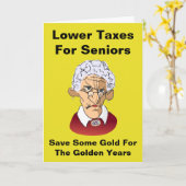 Carte Réduction Des Impôts Pour Les Personnes Âgées (Fleur jaune)