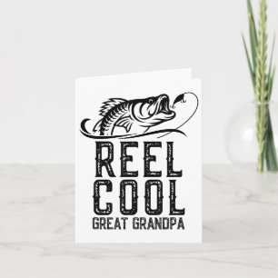 Carte Reel Cool Grand Grand-Papier Pêcheur Pêcheur Funny