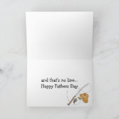 Carte Reel Cool Papa Fête des pères Pêche Pun (Intérieur)