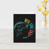 Carte Reel Cool Papa Pêche (Fleur jaune)
