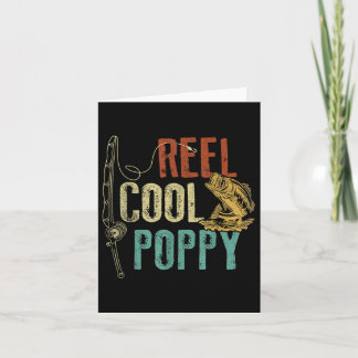 Carte Reel Cool Poppy Fishing Grandpa Fête des pères cad