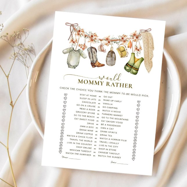 Carte Reel Excité Pêche Voudrait Maman Plutôt Baby Jeu (Créateur téléchargé)