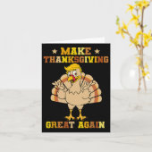 Carte Refaire de Thanksgiving une grande fête Trump Dind (Fleur jaune)