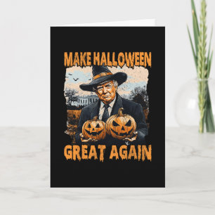 Carte Refaire Halloween Grande Encore Drôle Trump Sorciè
