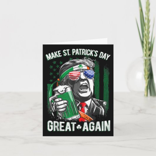 Carte Refaire la Saint-Patrick Grande Encore Bière Chanc (Devant)