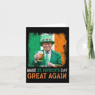 Carte Refaire la Saint-Patrick Grande Encore Trump Trèfl