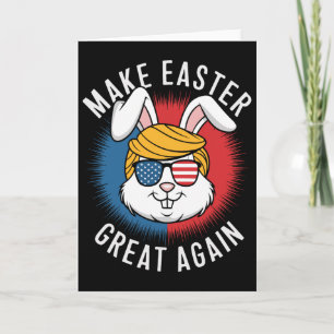 Carte Refaire Pâques Grande Chasse Œufs Lapin Américain