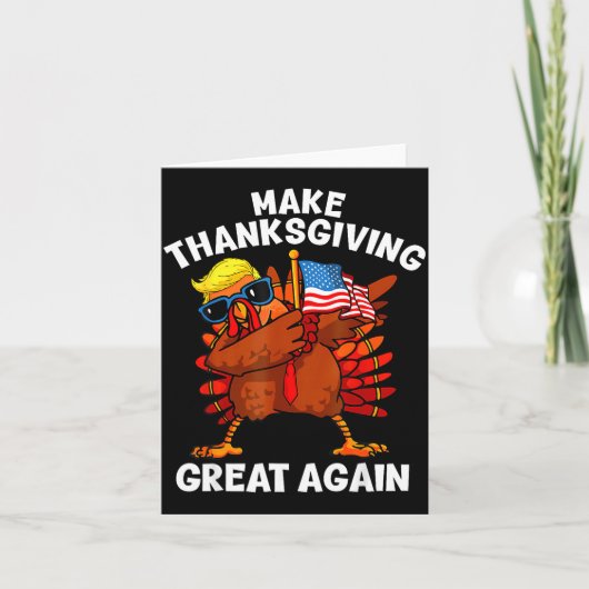 Carte Refaire Thanksgiving Great Encore Dandinant Dinde (Devant)
