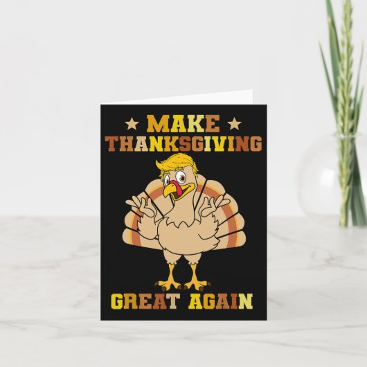 Carte Refaisons de Thanksgiving une fête géniale Trump D (Devant)