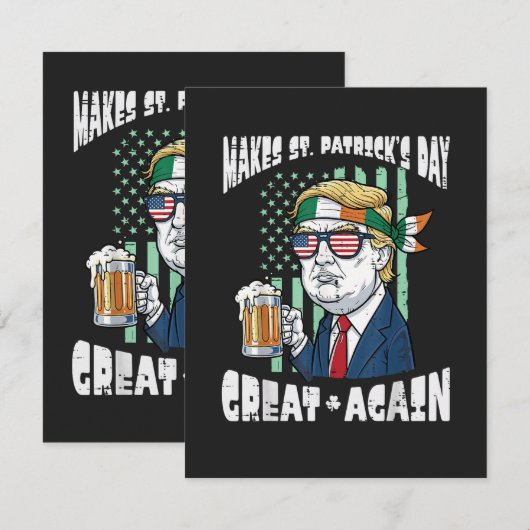 Carte Refaisons la Saint-Patrick Grande Encore Saint-Pad (Devant / Derrière)