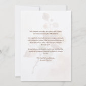 Carte Refined Brown Botanical Branches Sympathy (Dos)