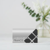 Carte réfléchie argentée de gradient avec des (Debout devant)