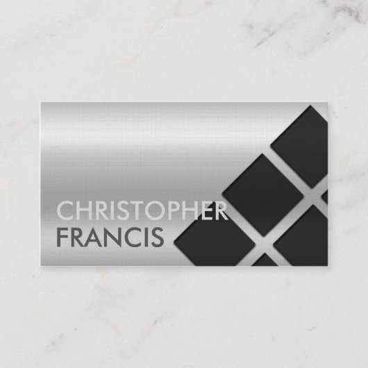 Carte réfléchie argentée de gradient avec des (Devant)