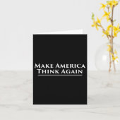 Carte Réfléchir à la protestation contre Trump (Fleur jaune)