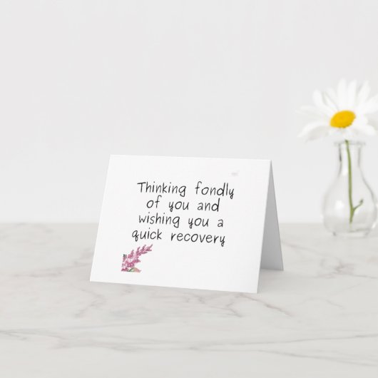 CARTE RÉFLÉCHIR À "VOUS" SE METTRE BIENTÔT BIEN (Petite plante)