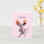 Carte Réfléchissez à votre sujet (Fleur jaune)