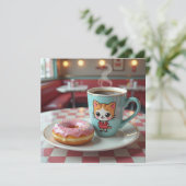 Carte Réfléchissez à votre sujet | Belle beigne et café (Debout devant)