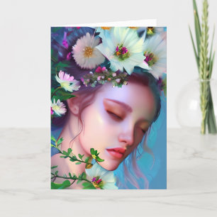 Carte Réfléchissez à votre sujet   Jolie Fairy