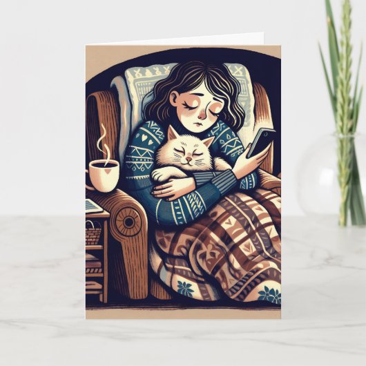 Carte Réfléchissez à votre sujet | Un ami malade chroniq (Devant)