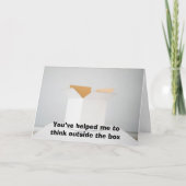 Carte Réfléchissez Dehors De La Boîte (Devant)