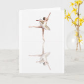 carte reflectionsGreeting de ballet (Fleur jaune)