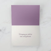 Carte Reflet de papillon et de fleur de lilas dans une g (Intérieur)