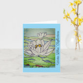 Carte Reflets de nénuphars (Fleur jaune)