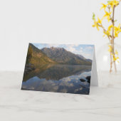 Carte Réflexion à Jenny Lake II (Fleur jaune)