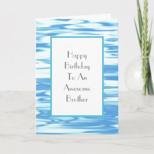 Carte Réflexion bleu Aqua