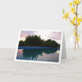 Carte Réflexion cloud dans le pool (Fleur jaune)