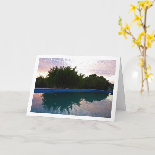 Carte Réflexion cloud dans le pool (Fleur jaune)