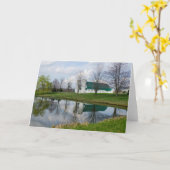 Carte Réflexion de la grange (Fleur jaune)