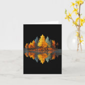 Carte Réflexion de la nature forêt automne graphique ext (Fleur jaune)
