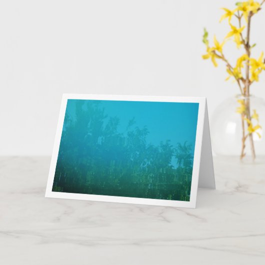 Carte Réflexion de l'arborescence dans l'Arrière - plan (Fleur jaune)