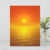 Carte Réflexion du coucher de soleil (Debout devant)