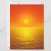 Carte Réflexion du coucher de soleil (Dos)