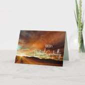 Carte Réflexion Du Coucher De Soleil Avec Une Sympathie (Devant)