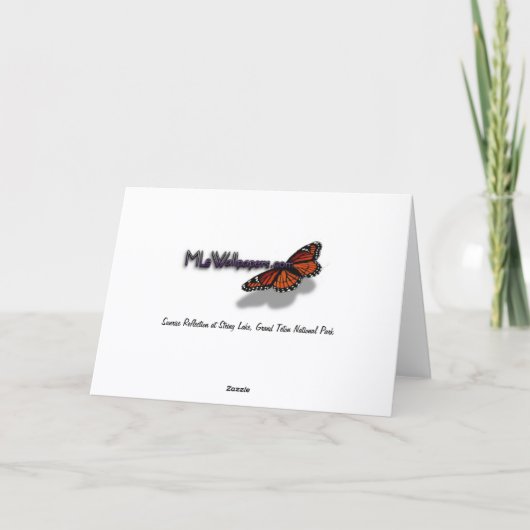 Carte Réflexion du lever du soleil à String Lake I (Dos)