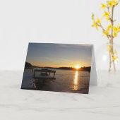 Carte Réflexion figée (Fleur jaune)