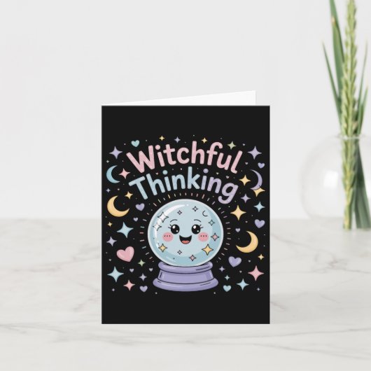 Carte Réflexion Witchful Crystal Ll Vibes Halloween (Devant)